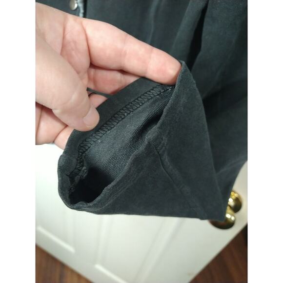 Yest Woman 12 Jacket Lightweight Collared Snap Zip Pocket Casual Y2K Grunge - Picture 7 of 9